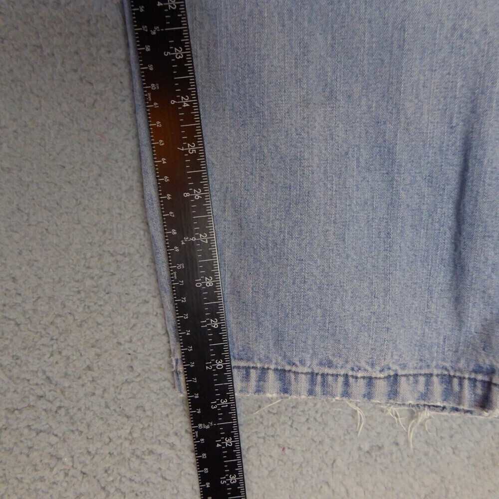 Vintage Wrangler Jeans Mens 38x31 Blue Carpenter Light Wash Straight Leg Painter - Picture 11 of 12